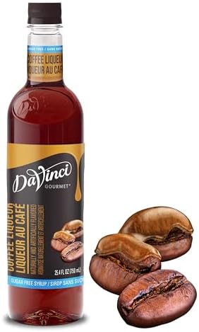 DaVinci Gourmet Sugar-Free Coffee Liqueur Syrup, 25.4 Fluid Ounces (Pack of 1)