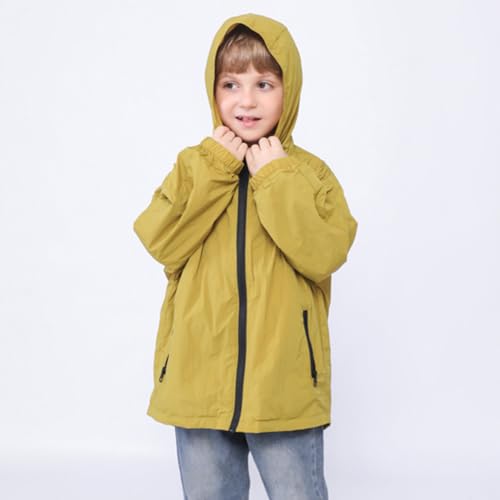 Image of Feidoog Toddler Boys Girls Jacket Windbreaker Hooded Zip Up Outerwear Coat