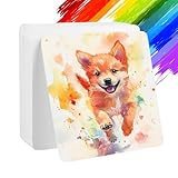 80 Blatt Quadratisches Aquarellpapier,12×12cm Postkarten Blanko Aquarellpapiers,100% Baumwolle,Aquarellpapier Postkarten,Postkarten Blanko Aquarell,für Aquarellfarben,Acrylfarben,Tusche,Buntstifte
