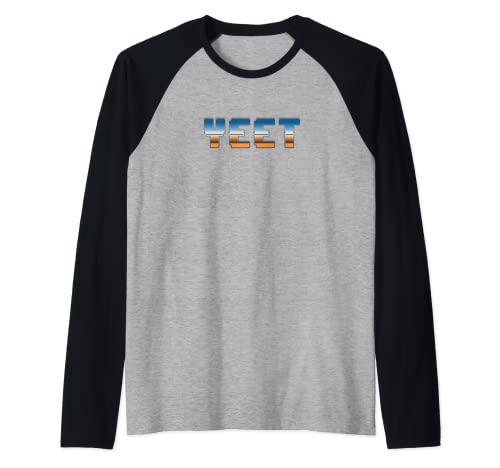 Vintage Yeet Retro Yeet 8 Bit Yeeet Camiseta Manga Raglan