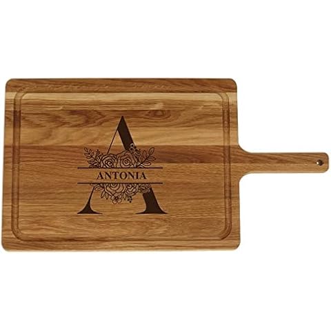 HOFMEISTER® Schneidebrett mit Griff und Gravur des Namens und Motiv Cover