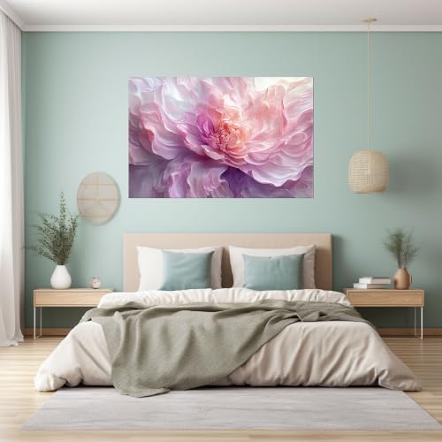 Moderne impression sur grande pivoine pastel de qualité supérieure - 4