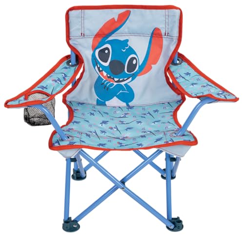 Lilo & Stitch Children's Chair Foldable Camp Chairs for Kids - Fold and Go Chair for Park, Sports or Patio Includes Carry Bag, by JAKKS Pacific Toddlers 24M+ by Lilo & Stitch - Used condition - US$23.84