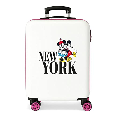Disney Girls' Cabin Suitcase, New York White, Talla única