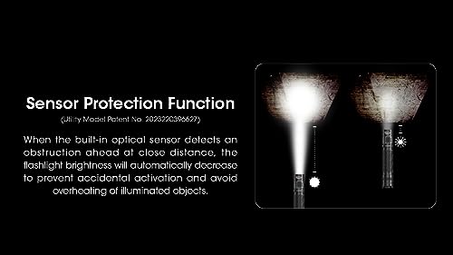 Image of Nitecore MH12 Pro Tactical Flashlight, 3300 Lumen high Lumen USB-C Rechargeable Long Throw Compact EDC Duty Light with Holster and Lumentac Organizer