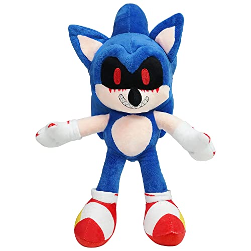 14.6 Inch Sonic Exe Plush Toys, Evil Dark Blood Sonic Exe, Stuffed Animal Plush Doll Gift for Kid Adult and Game Sonic Fans, Modern Sonic Collectible Toy