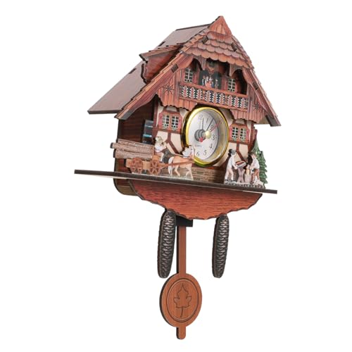 WOFASHPURET Retro Wall Clock for Home Decor Creative Pendant Clock for Living Room Easy to Install Lightweight Design for Office School Bar Restaurant and More