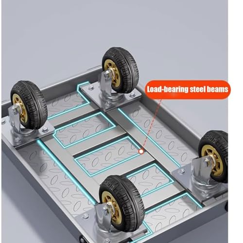 Carretilla plegable resistente con plataforma de acero miniatura 4