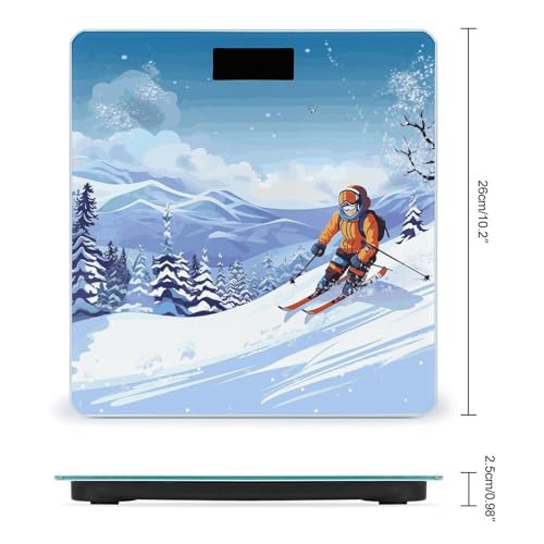 Báscula digital para baño con pantalla LED clara y capacidad 400 lb miniatura 2