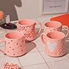 Love Heart Ceramic Mug 540ml Cute Pink Valentine’s Coffee & Tea Cup Matte Finish Gift Mug for Hot Chocolate, Cocoa, or Gifting Assorted Designs (White Heart) #3