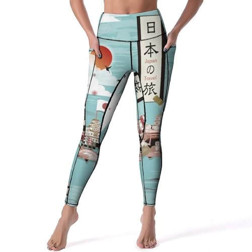 Pantalon de sport Voyage Au Japon pour séances de yoga et gym en salle