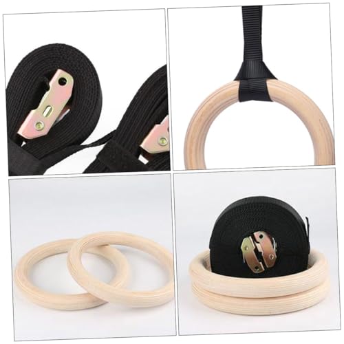 Anillas Gimnasia Ajustables de Madera para Fitness miniatura 5