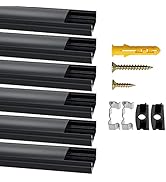 Jirvyuk Led Aluminum Profile, 6 Pack 1m/3.3ft U-Shape Led Channel and ...