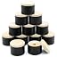 Black Tins with Metal Wood|Grain Lids