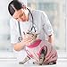 HACRAHO Cat Recovery Suit, 1 Pack Pink Fox Recovery Suit for Cat Cat Wound Surgery Recovery Suit for Cats Kitten, S