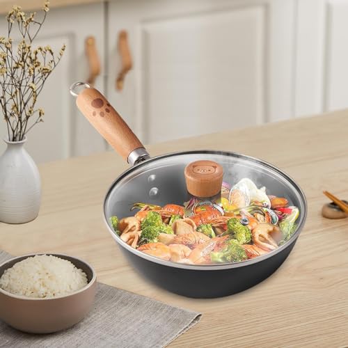 Wok con recubrimiento antiadherente y tapa miniatura 6