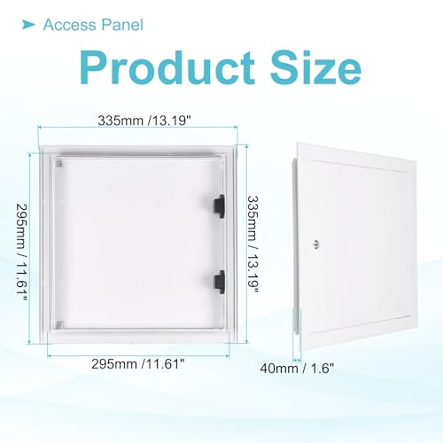 Cubierta de agujero de pared PATIKIL de 13x13 pulgadas y registro de aluminio para pladur 3