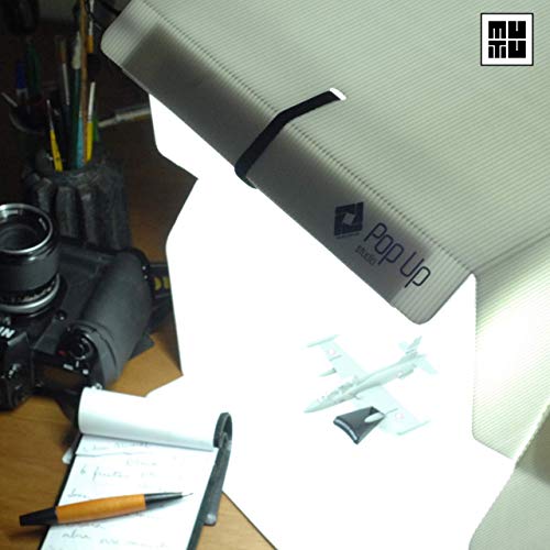 Pop Up Studio - Mini estúdio fotográfico, com iluminação LED e fundo infinito de 35x35x35cm