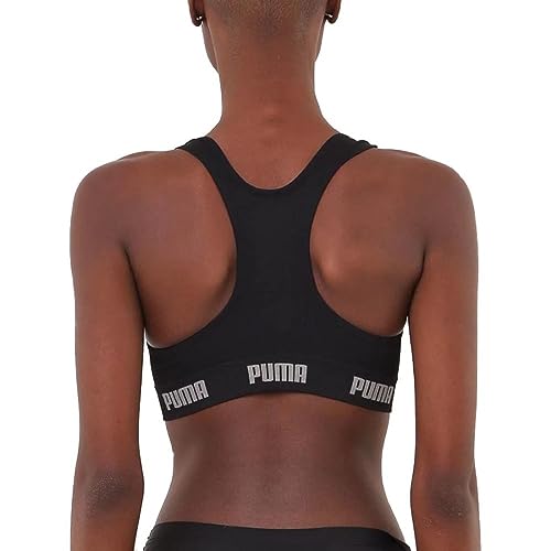 Top Puma Feminino Nadador Com Bojo Preto 27060.002.g.551