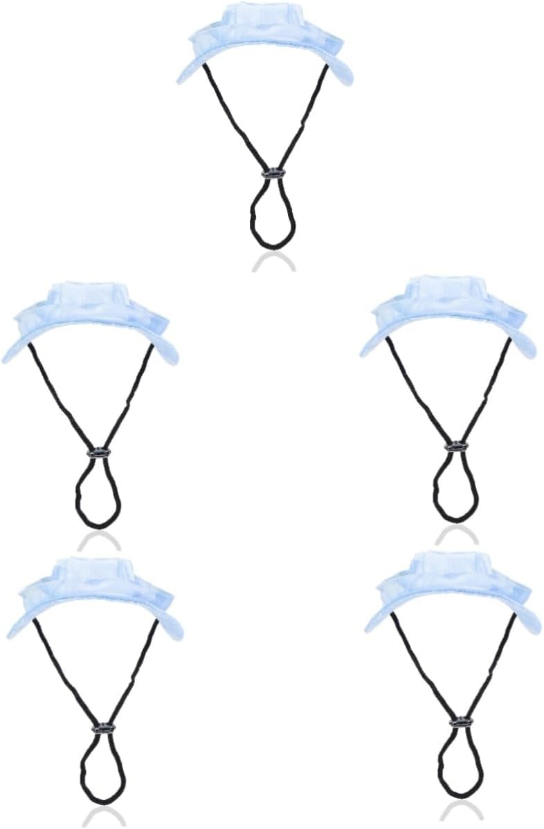 Kisangel 5pcs Puppy Hats Sun Shade Dog Baseball Cap Ear for Outdoor Activities Lightweight Pet Hat Suitable for Summer Beach and Parties