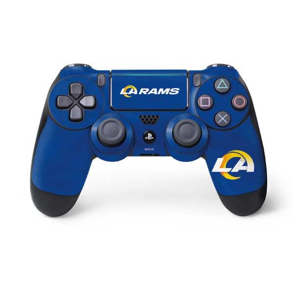 Skinit Decal Gaming Skin Compatible with PS4 Pro/Slim Controller - Officially Licensed NFL Los Angeles Rams Distressed Design