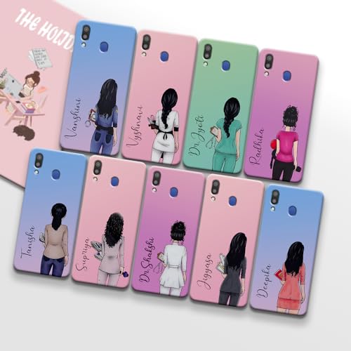 Image of COLORflow Back Cover Compatible with Samsung Galaxy M20 | Professional Girl Color Customized Back Cover Compatible with Samsung Galaxy M20