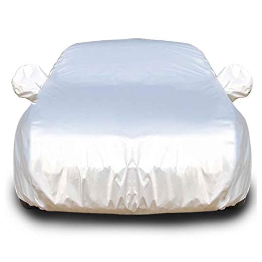 QERFSD Plus Velvet Waterproof Car Cover Compatible with DS Automobiles DS3 Cabrio DS3 Crossback DS4 Crossback DS5 DS7 Crossback Sun Protection Against Rain Snow Windy (Color : Silver, Size : DS5)