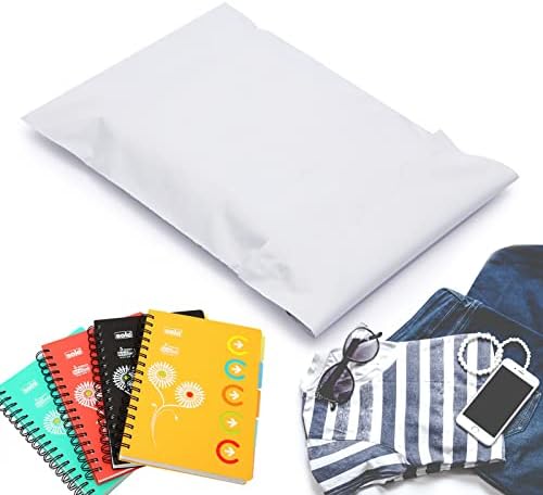 Surepromise 50PCS White Mailing Postal Bags Plastic Polythene Self Seal Packing Packaging Postage Mail Sacks Envelopes Mailers White (9" x 12"(228mm x 305mm))