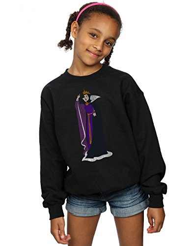 Disney Girls Snow White Classic Evil Queen Grimhilde Sweatshirt 7-8 Years Black