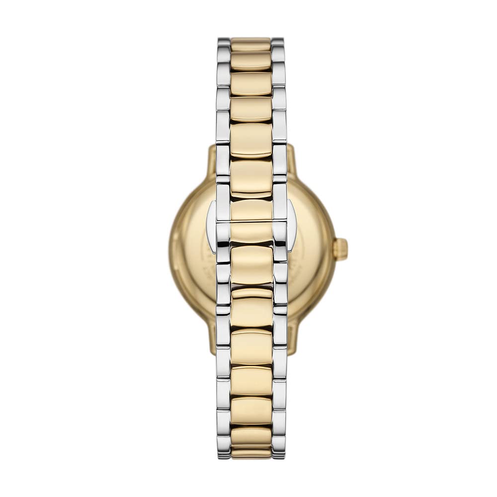 Emporio Armani Reloj para Mujer, Movimiento de Cuarzo trifuncional y Caja de 32 mm con Correa de Acero, Piel o Silicona