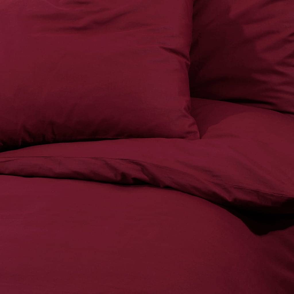 Set Copripiumino bordò 200x200 cm in Cotone, Casa e Giardino,Biancheria,Lenzuola e Coperte,Copripiumini, 1.4kg-136178