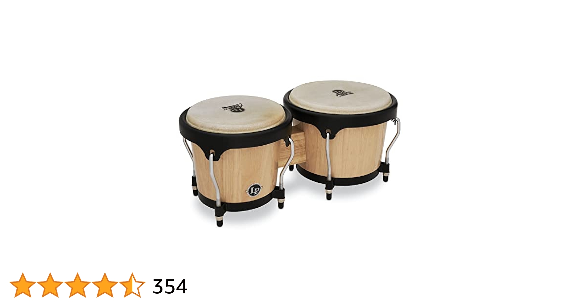 Lp Lpa601 Aspire Oak Bongos With Black Hardware Natural Gas