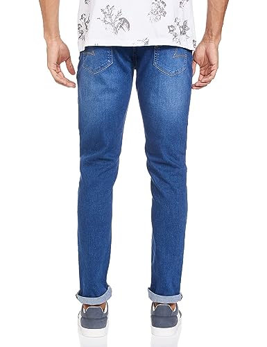 Image of Spykar Men's Slim Fit Low-Rise Jeans