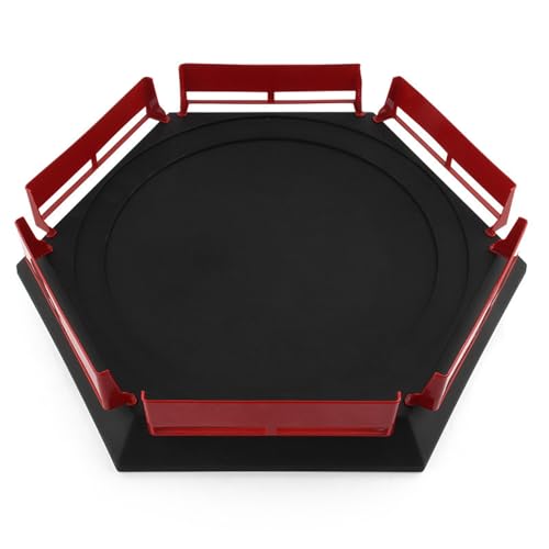 Pista de batalla de peonzas redonda con valla anticaída burst battle top arena infantil 1