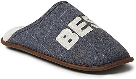 Dearfoams mens Dad's Scuff Slipper, Pavement, Large US | Image 4