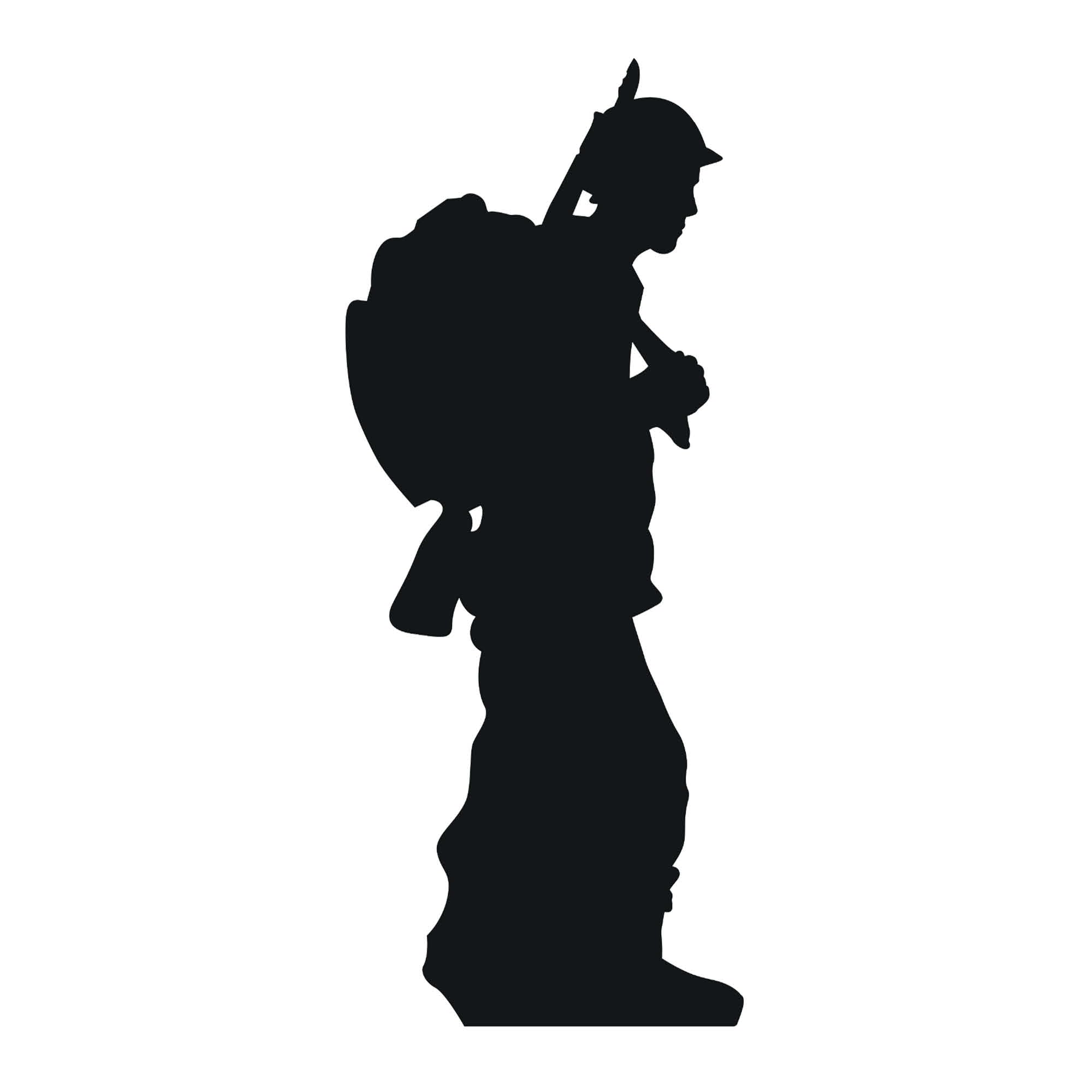 Star Cutouts SC862 Soldier Silhouette Cardboard Cut out