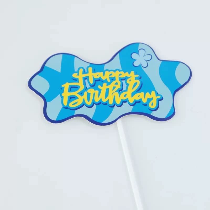 Cupcake Topper Sponge Baby - 9 Bunte Deko-Stäbchen Für Kinderparty