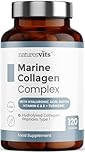Marine Collagen Capsules, 2000mg - High Strength Type I Peptides - Supplements for Women and Men - with Biotin, Hyaluronic Acid, Turmeric, Vitamin C and E - Joint and Hair, Nails and Skin Care