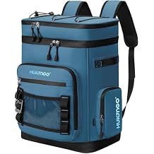 Hulongo Large Waterproof Insulated Cooler Backpack for Men & Women, Leak Proof Cooler Backpack for Camping, Beach, Fishing, Picnic, Travel, Outdoor, 30L, 48Cans