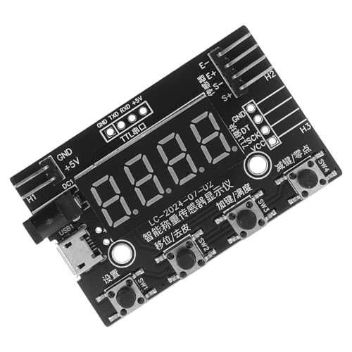 SEWACC Hx711 Digital Weight Sensor Module with 24-bit ADC and Display, Portable Compact Load Cell for Precise Weighing Pressure Measurement, Industrial Scale Accessory for Electronic