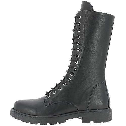 Andrea Conti Damen Stiefelette Schnürstiefel moderne Farben lässig Trend 0022823, Größe:42 EU, Farbe:Schwarz
