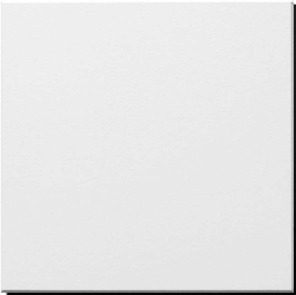 White Suspended Ceilings Tiles 595mm x 595mm x 7mm - EasyClean & Wipeable - Fits in 600mm x 600mm Grid System Pack of 10 Ceiling Panels Tile for 3.6m2 Area