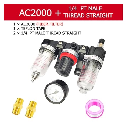 Régulateur de pression AC2000 haute précision avec filtre 1/4 PT - 2