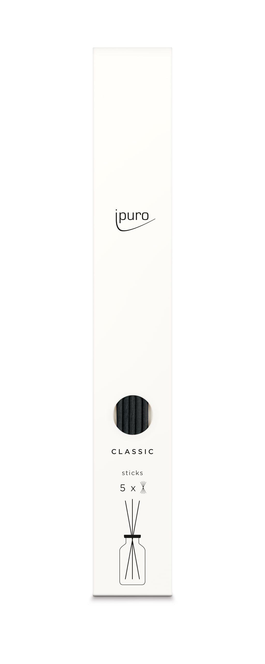 ipuro Exclusive Fibre Sticks THÉ EPICÉ 5X – Bastoncini di fibra da riempire per diffusori da 240 ml, bastoncini di ricambio per diffusori, deodorante per ambienti, bastoncini di profumo, bastoncini di