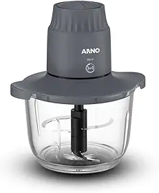 Processador de Alimentos Arno Choppeo CH01, 500W, Recipiente de Vidro 2L, 2 Velocidades, 4 Lâminas Inox, Tampa de Conservação e Base Antiderrapante, 110V