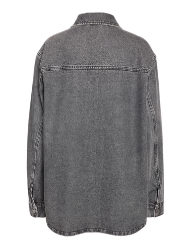 Veste en jean fluide Nmalva L/S DNM Shacket pour pallier la mi-saison