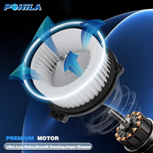 Image of 700054 HVAC AC Blower Motor Assembly with Fan Cage fit for Toyota Solara 2004-2008, fit for Camry 2002-2006, fit for Sienna 2004 2005, Replaces 87103-06031