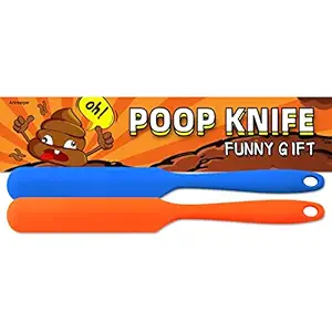 Artreeiger 2 Pack Poop Knife, Silicone Poop Cutter Knife Prank Funny Gag Gifts for White Elephant Gift Exchange, Christmas, Anniversary, Bachelor Party, Birthdays and Any Special Day