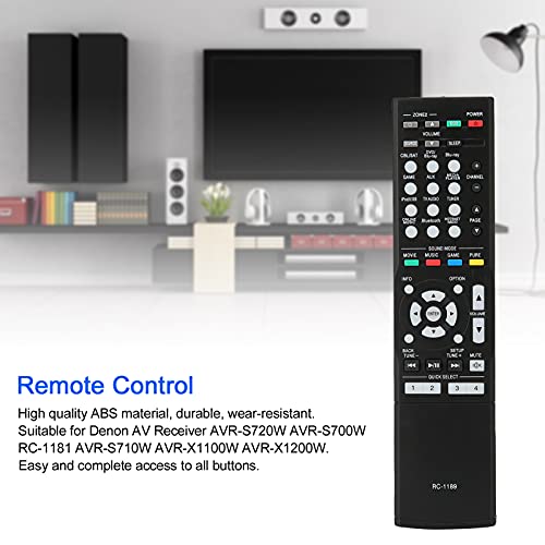 Annadue Smart TV Controller RC-1189 AV Receiver Remote Control for Denon AVRS720W AVRS700W RC1181 AVRS710W AVRX1100W AVRX1200W, No Need to Program, Easy to Use - Image 4