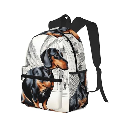 Sac à dos voyage teckel parisien élégant et durable